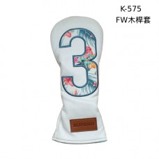 Lite彩花大數碼FW木桿套(白底)#K575